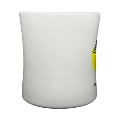 Vintage Bad Dog Wisdom Assess Risk & Reward mug in white ceramic with a smooth finish