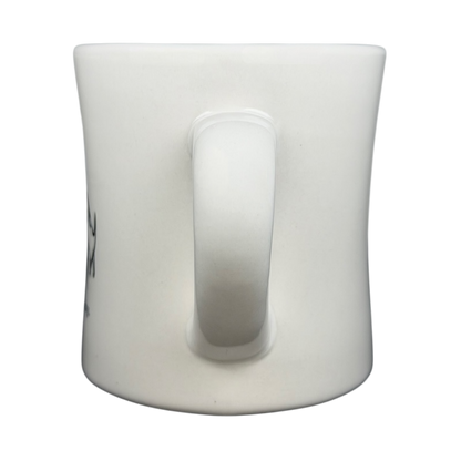 Vintage Bad Dog Wisdom Defy Authority mug with curved handle and classic design