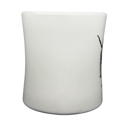 Vintage Bad Dog Wisdom Learn To Bluff mug in sleek white ceramic with playful design