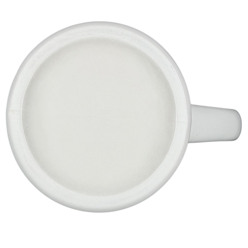 Vintage Bad Dog Wisdom Learn To Bluff mug with a sleek white design and comfortable handle