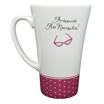 Hallmark vintage Barbie 45th accessories mug with cheerful design and polka dot pattern