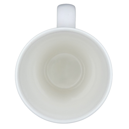 Empty Hallmark vintage Barbie 45th accessories mug with smooth interior, perfect for collectors