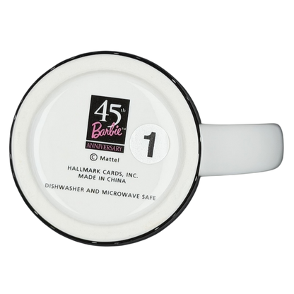 Hallmark vintage Barbie 45th Buy The Shoes mug with dishwasher and microwave safe labels