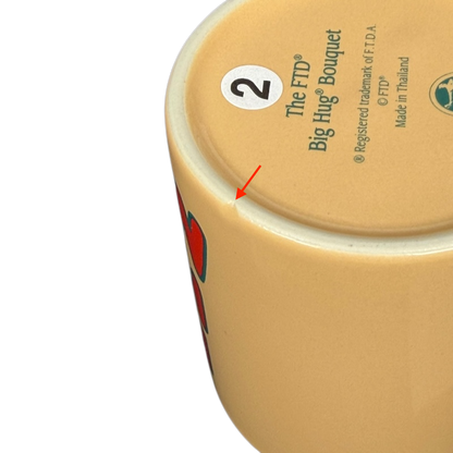 Bottom view of vintage Big Hug Mug showing details and design artistry for collectors