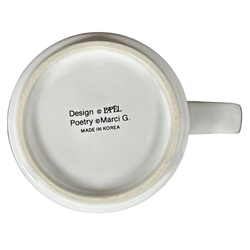 Vintage collectible PATRICIA name mug by Papel, featuring a smooth white ceramic design