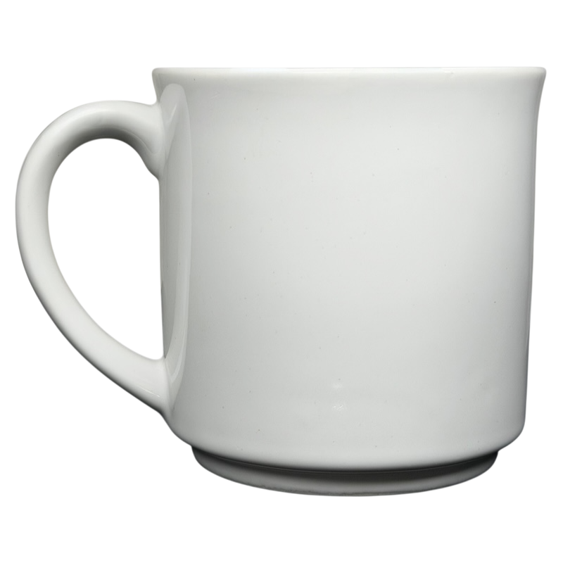 Sandra Boynton Don't Let The Turkeys Get You Down vintage mug in classic white with a comfortable handle