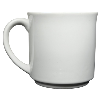 Sandra Boynton Don't Let The Turkeys Get You Down vintage mug in classic white with a comfortable handle