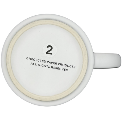 Bottom view of Sandra Boynton Don't Let The Turkeys Get You Down vintage mug by Recycled Paper Products