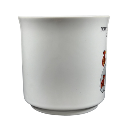 Sandra Boynton Don't Let The Turkeys Get You Down vintage mug with colorful turkey illustrations