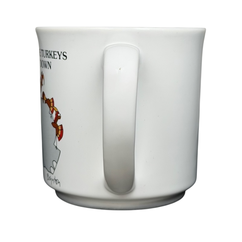 Sandra Boynton Don't Let The Turkeys Get You Down vintage mug with whimsical turkey design