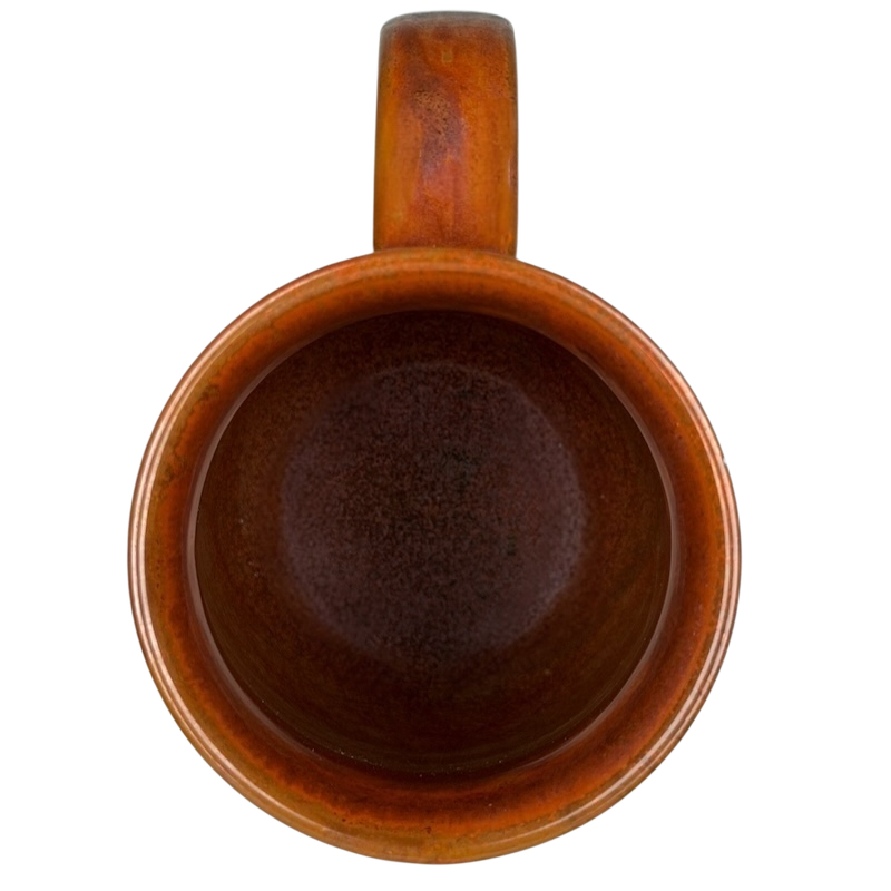 Vintage Otagiri loon mug with a warm brown glaze and comfortable handle for coffee lovers