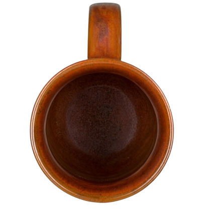 Vintage Otagiri loon mug with a warm brown glaze and comfortable handle for coffee lovers