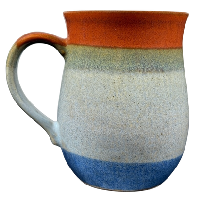 Vintage Otagiri trout tankard mug with earthy tones and a stylish design