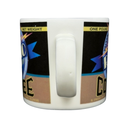 Westwood vintage Radio Brand coffee mug featuring colorful retro graphic design