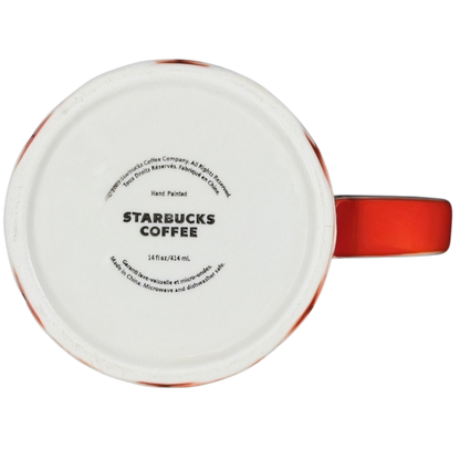 Vintage Starbucks abstract ombre mug featuring a glossy finish and vibrant colors