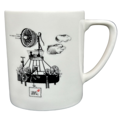 Virgin Atlantic Robert Welch flying machines mug featuring a unique design with aviation elements