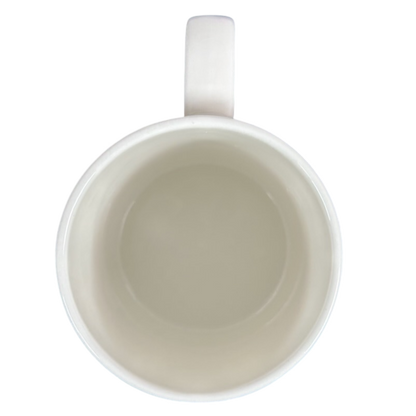 Inside view of the Virgin Atlantic Robert Welch flying machines mug, featuring a smooth ceramic finish