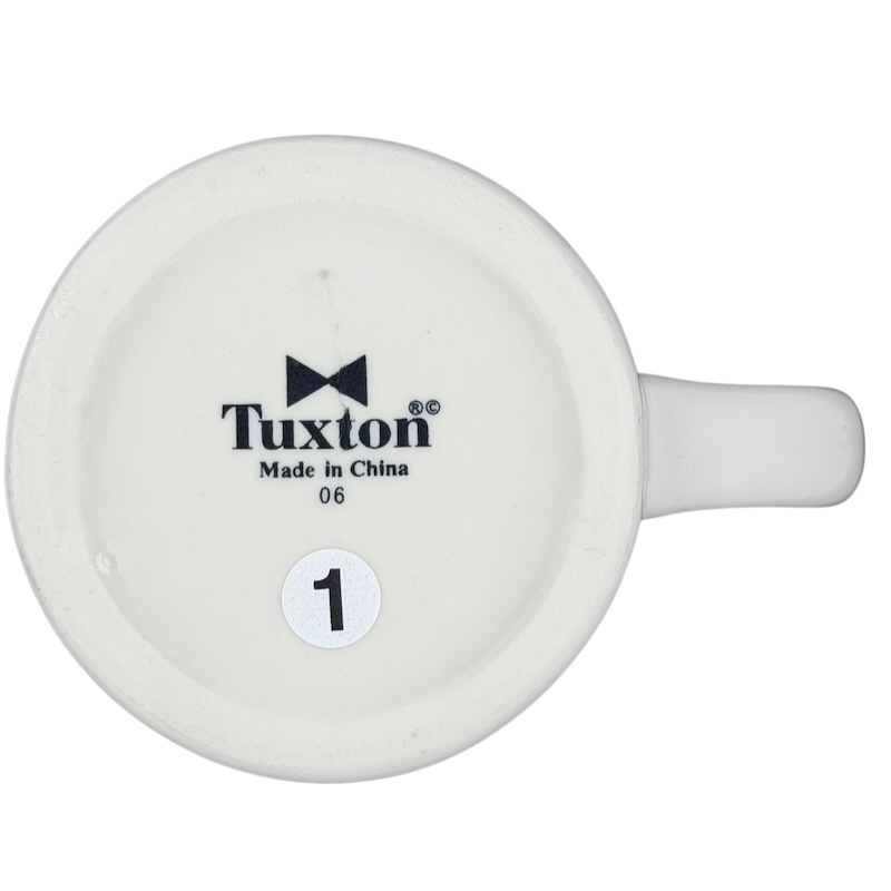 Tuxton base of a vintage coffee mug featuring Waffle House branding for coffee lovers
