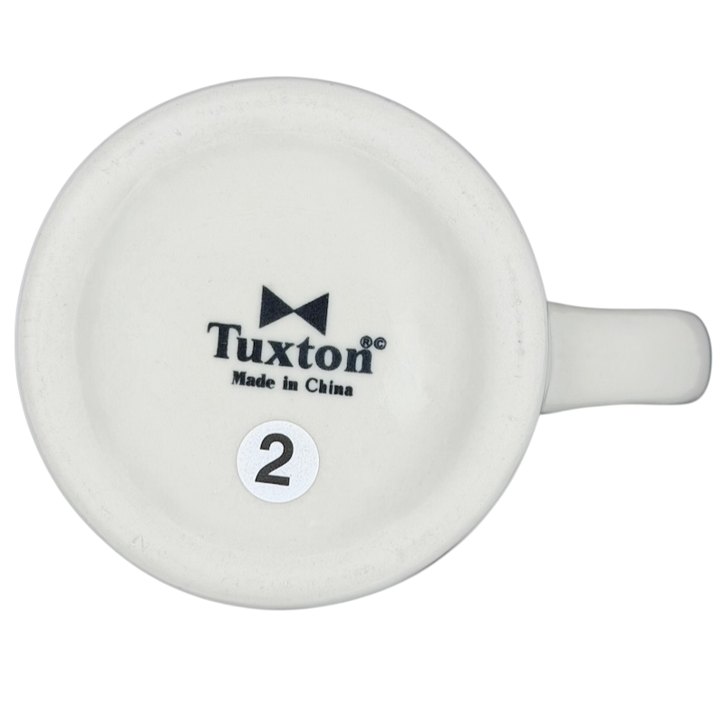 Tuxton Waffle House vintage coffee mug with smooth white finish and sturdy handle
