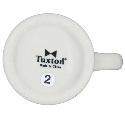 Tuxton Waffle House vintage coffee mug with smooth white finish and sturdy handle