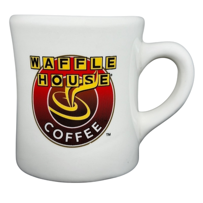 Tuxton Waffle House vintage coffee mug with iconic logo and comfortable handle