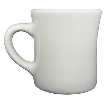 Tuxton Waffle House vintage coffee mug in classic white with a simple handle