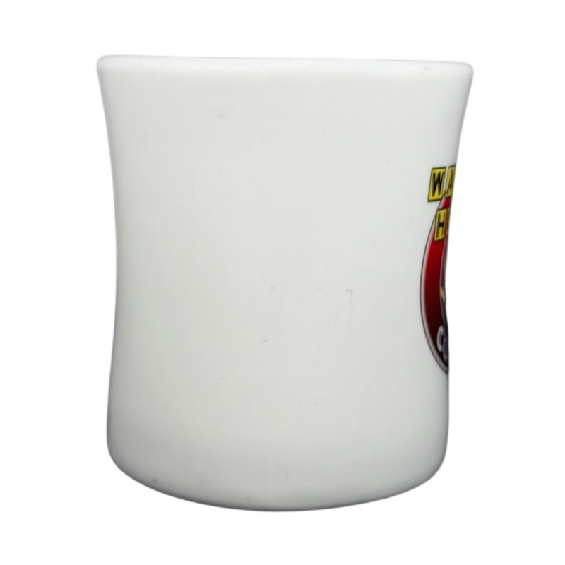 Tuxton Waffle House vintage coffee mug in white ceramic with iconic logo design