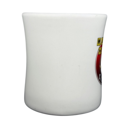 Tuxton Waffle House vintage coffee mug in white ceramic with iconic logo design