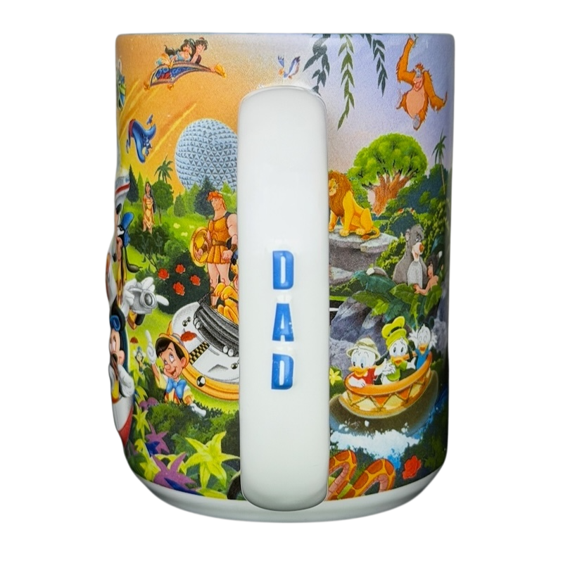 Walt Disney World Dad Mug Disney Parks featuring favorite characters and vibrant scene