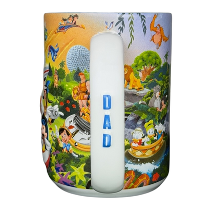 Walt Disney World Dad Mug Disney Parks featuring favorite characters and vibrant scene