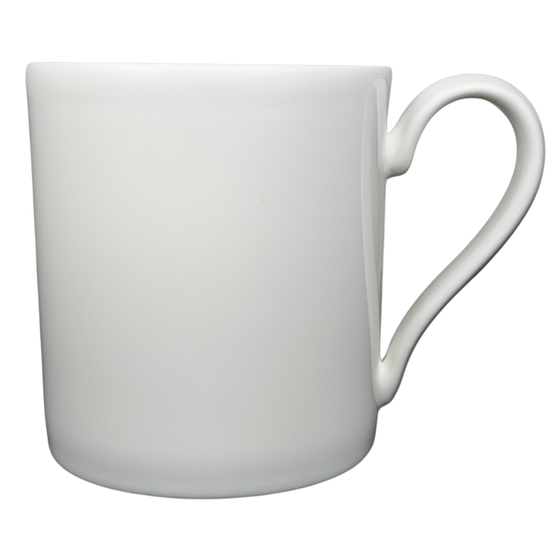 Eternity White Mug Wedgwood in classic white porcelain with smooth finish and elegant handle