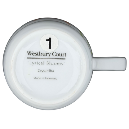 Westbury Court Lyrical Blooms Crysantha vintage Mug with elegant floral design and high-quality ceramic