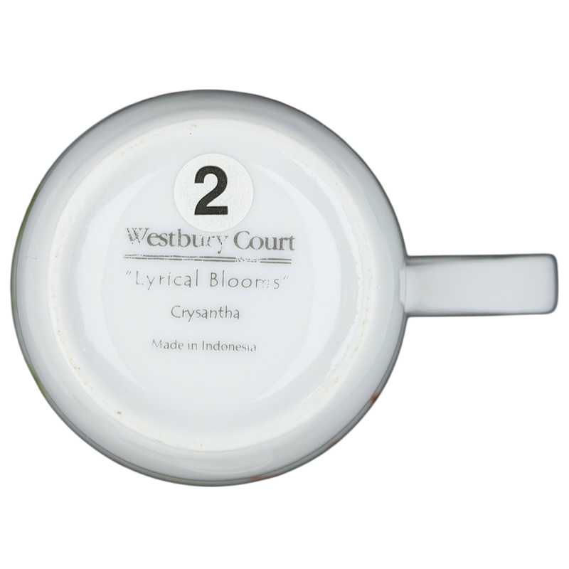 Westbury Court Lyrical Blooms Crysantha vintage Mug with elegant floral design and comfortable handle