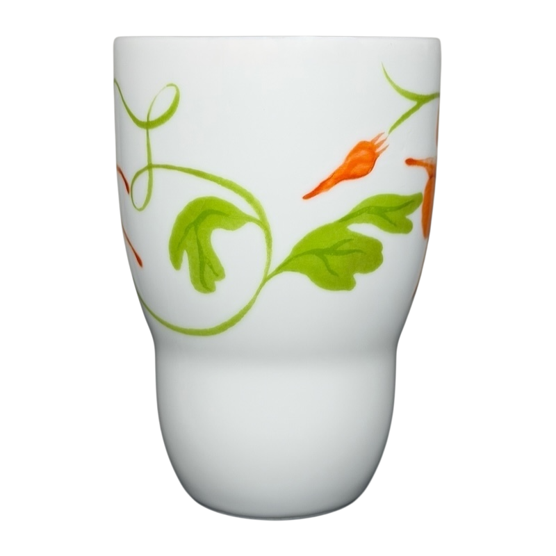 Lyrical Blooms Crysantha vintage Mug with vibrant floral design and unique shape