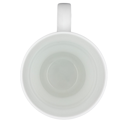 Lyrical Blooms Crysantha vintage Mug in white with a smooth interior for elegant tea or coffee moments
