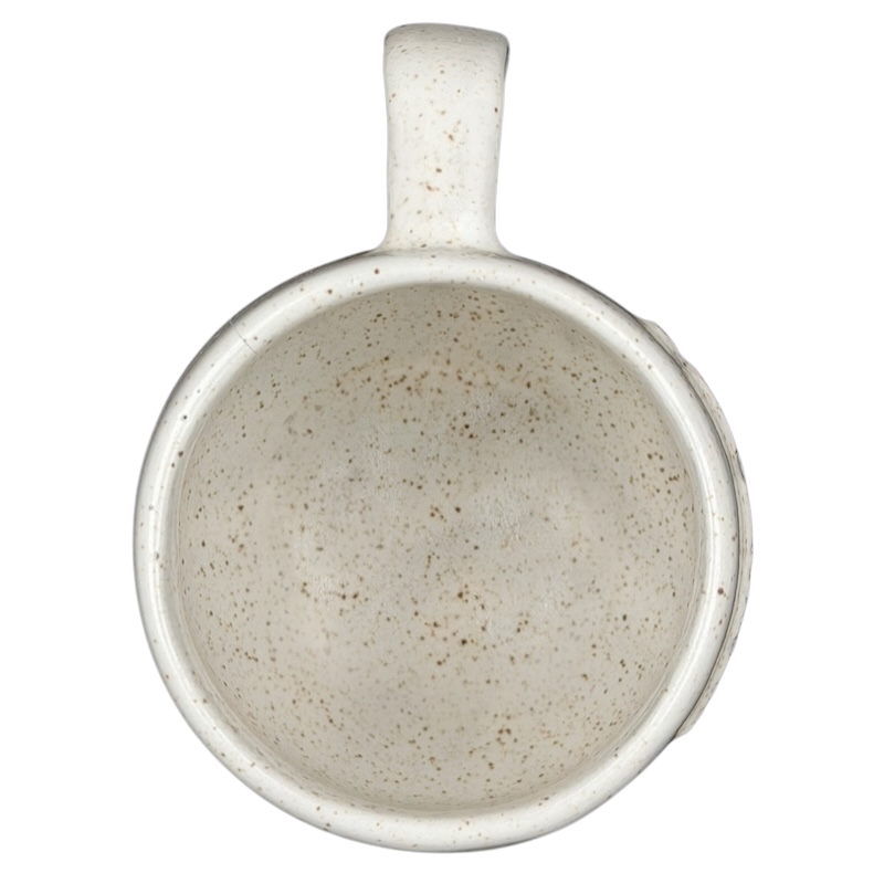 Whistler embossed speckled vintage mug in a neutral shade with a unique speckled design