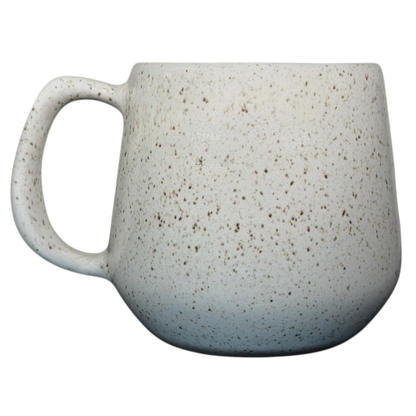 Whistler embossed speckled vintage mug in a rustic design with a rounded shape and a sturdy handle
