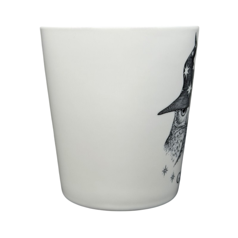GEMINI Rory Dobner Astrology Mug Williams Sonoma featuring a whimsical owl design with star accents