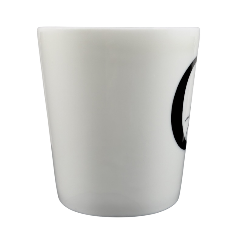 Queen Bee Rory Dobner Monogram Mug Williams Sonoma in sleek white with elegant black design