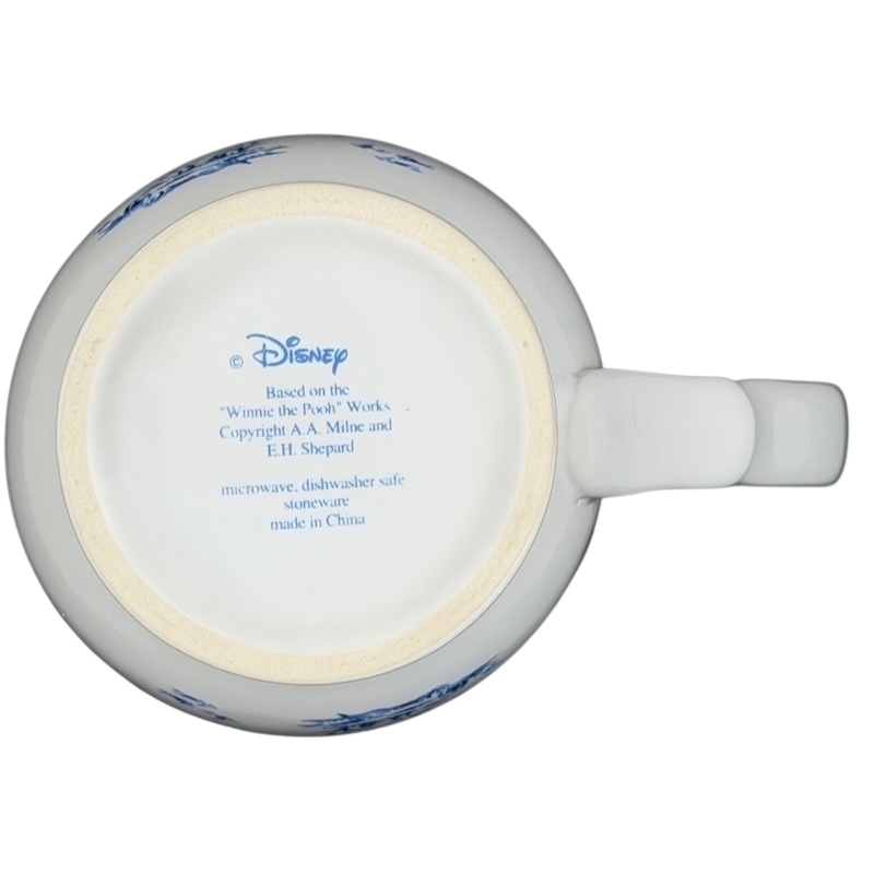 Disney Winnie the Pooh Eeyore footed collectible mug with detailed bottom design and branding