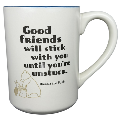 Winnie the Pooh Good Friends mug with an inspiring quote and cute illustration of Pooh