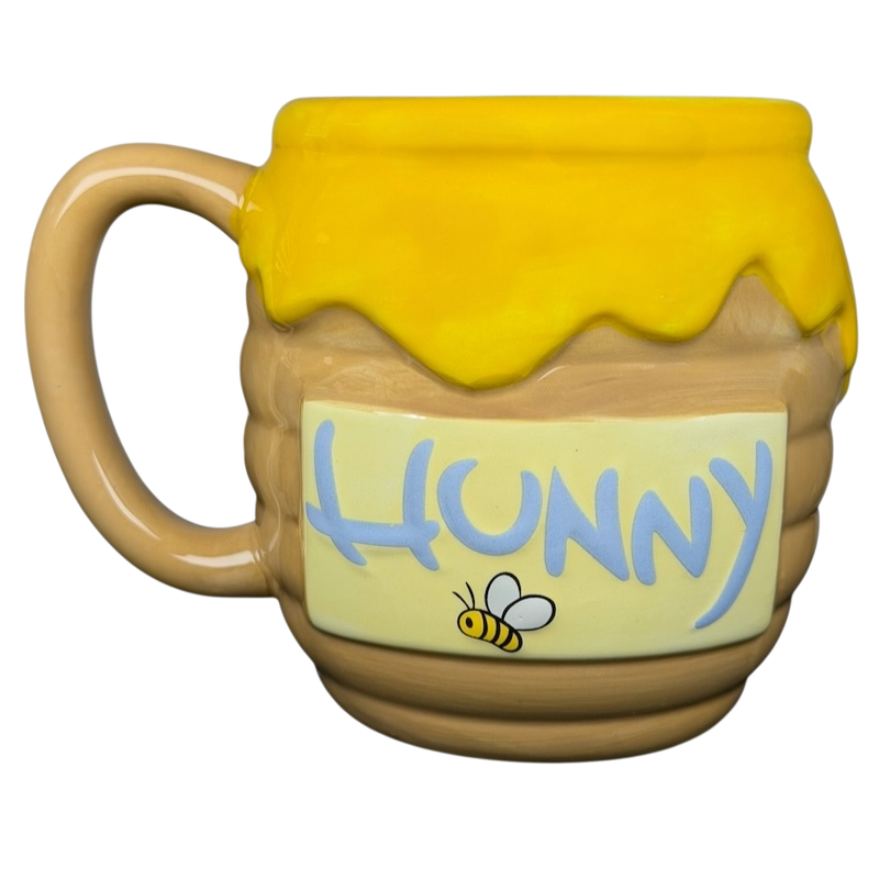 Disney Winnie the Pooh Hunny 3D mug shaped like a honey pot with a cheerful design