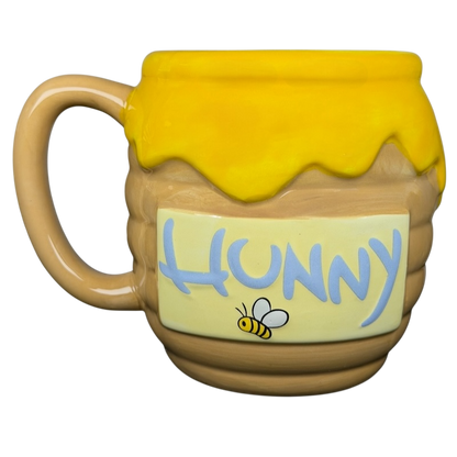 Disney Winnie the Pooh Hunny 3D mug shaped like a honey pot with a cheerful design