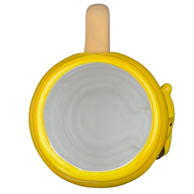 Disney Winnie the Pooh Hunny 3D mug in bright yellow with a cute bear design