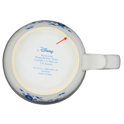 Bottom view of Disney Winnie the Pooh Piglet footed collectible mug with license details