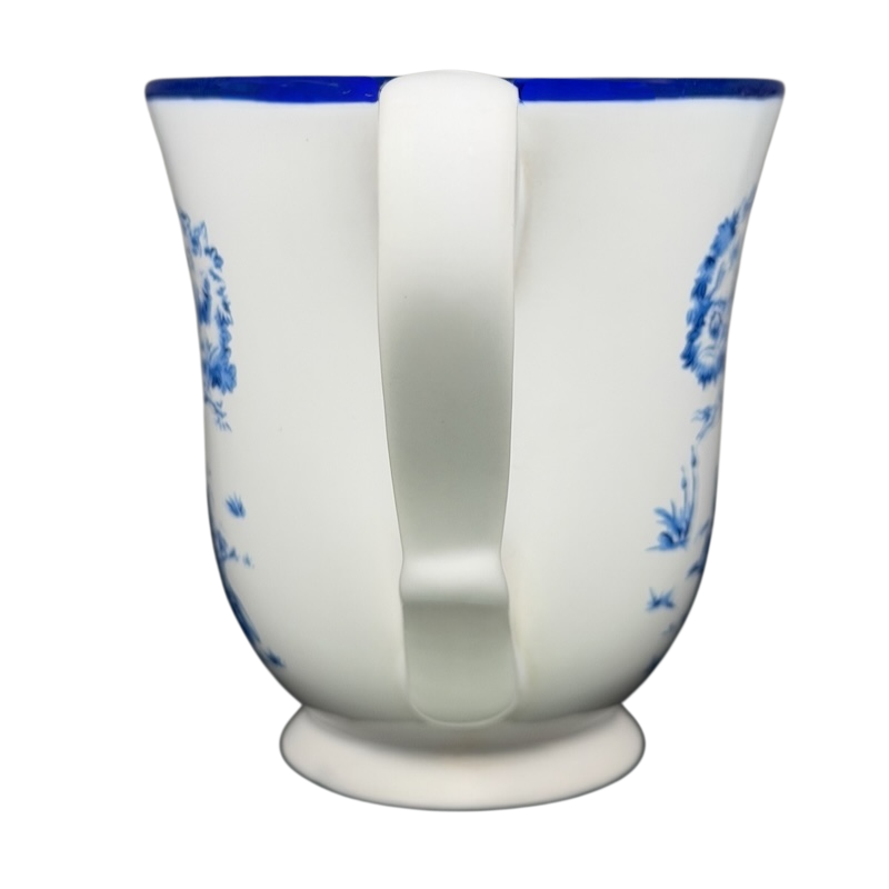 Winnie the Pooh Piglet footed collectible mug with intricate floral design and sturdy handle