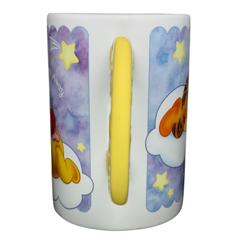 Winnie The Pooh Sweet Dreams Moon Handle Mug featuring Pooh and Tigger against a starry background
