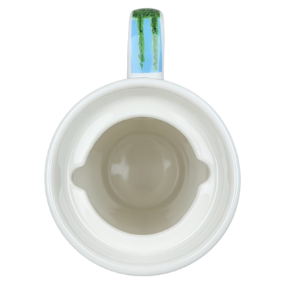 Inside view of the Woman in the Garden Claude Monet Mug Chaleur featuring a unique design