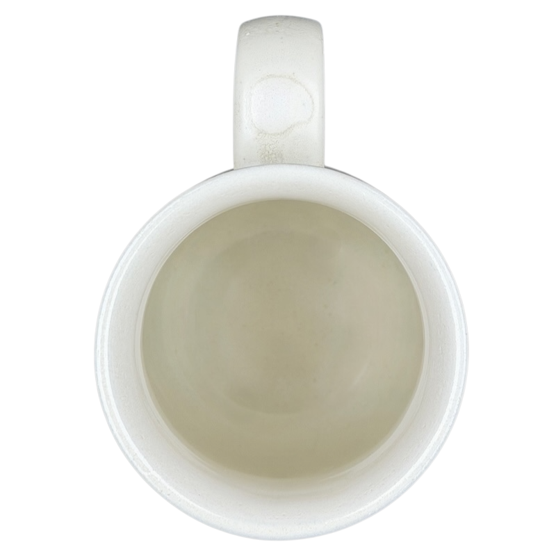 Inside view of Otagiri woodland owl squirrel vintage tankard mug showcasing smooth ceramic finish