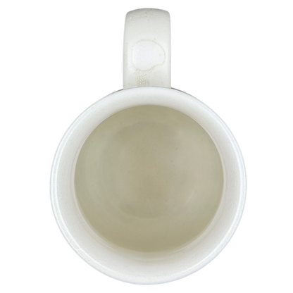 Inside view of Otagiri woodland owl squirrel vintage tankard mug showcasing smooth ceramic finish